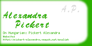 alexandra pickert business card